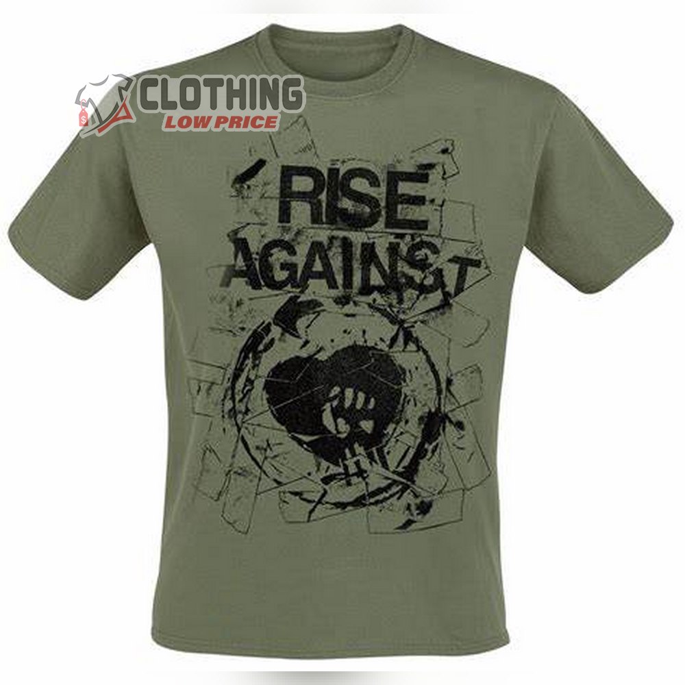 The Sufferer & The Witness Album Full Track Shirt, Rise Against Music Concert Merch, Rise Against The Sufferer And The Witness T-Shirt