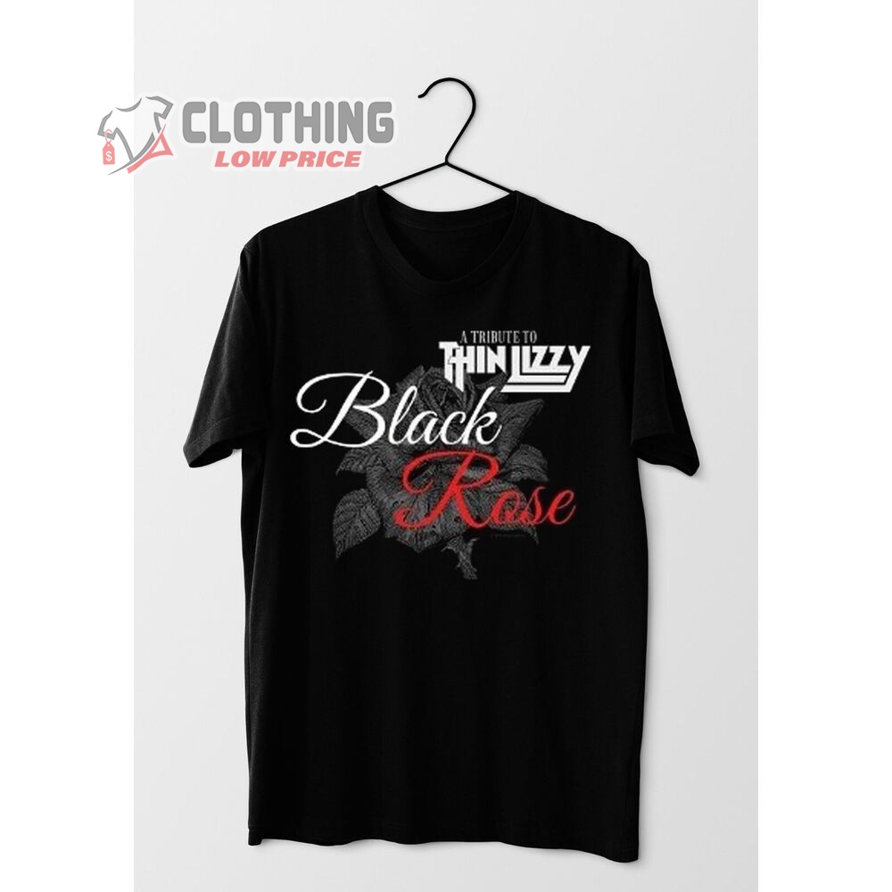 Thin Lizzy Black Rose Merch, Thin Lizzy 2024 Tour Shirt, A Tribute To Thin Lizzy Black Rose T-Shirt