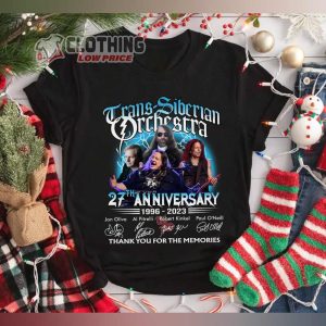 Trans-Siberian Orchestra 27Th Anniversary 1996 – 2023 Thank You For The Memories Signatures T-Shirt