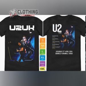U2 UK Tour Dates 2024 Merch, U2 Tour 2024 Gift For Fans T-Shirt