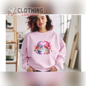 Valentine Gnome Sweatshirt Cute Valentine Sweatshirt ValentineS Day Sweatshirt 1