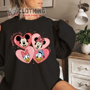 Valentine Mickey And Friends Sweatshirt, Disney Valentines Day Sweater