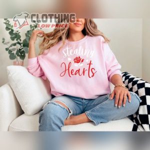 Valentine Sweatshirt, Stealing Hearts Sweatshirt And Hoodie, Cute Valentines Sweater