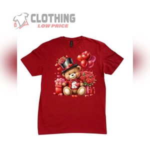 Valentine’S Day Bear Cotton T-Shirt