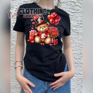 ValentineS Day Bear Cotton T Shirt 3