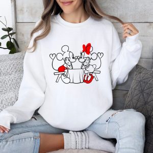 ValentineS Day Disney Sweatshirt For Her Disney T Shirt For Valentines Day 1