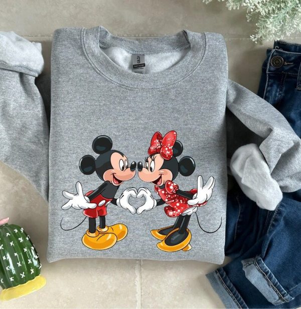 Valentine’S Day Disney Sweatshirt For Her, Valentines Day Tshirt For Disneyland