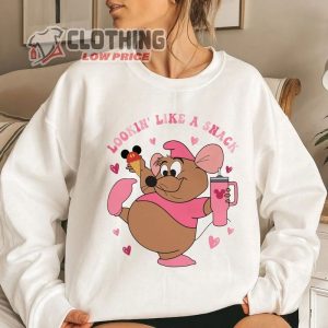 Valentines Cinderella Mouse Sweatshirt, Gus Gus Lookin Like A Snack