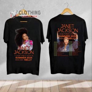 Vinatge Janet Jackson 2024 Merch, Together Again Summer Tour 2024 Shirt, Janet Jackson Tour Dates 2024 T-Shirt