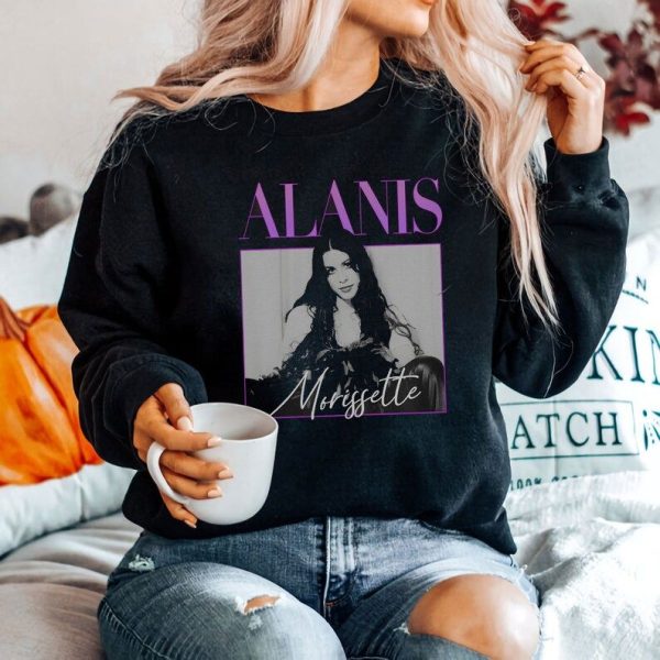 Vintage 90s Alanis Morissette Shirtr, Alanis Morissette Songs Shirt, Alanis Morissette Tour Setlist Merch