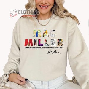 Vintage Mac Miller Signature Merch Mac Miller Sweatshirt 90S Mac Miller Merch Graphic Tee 1