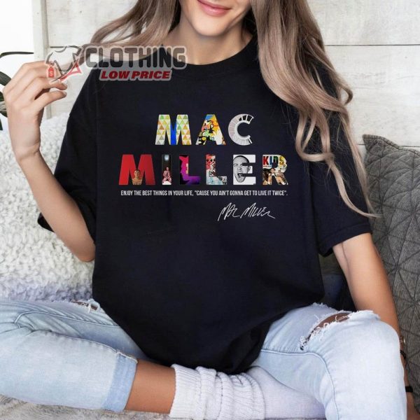 Vintage Mac Miller Signature Merch, Mac Miller Sweatshirt, 90S Mac Miller Merch Graphic Tee