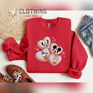 Vintage Mickey And Friends Sweatshirt Disney Valentines Day Sweatshirt 4