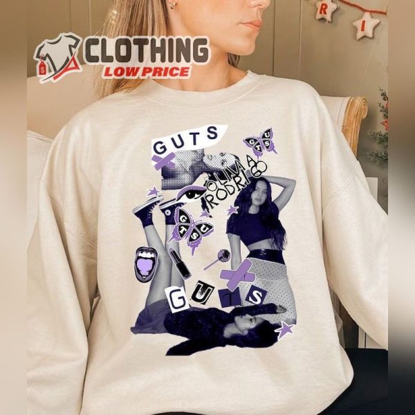 Vintage Olivia Rodrigo Guts Album Tour Shirt, Olivia Rodrigo Sweatshirt