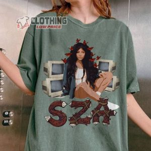 Vintage Sza T-Shirt, Sza Lyrics Sweatshirt, Sza 90S Merch, Sza Tour 2024 Shirt,  Sza Good Days, Sos Concert, Sza Fan Gift