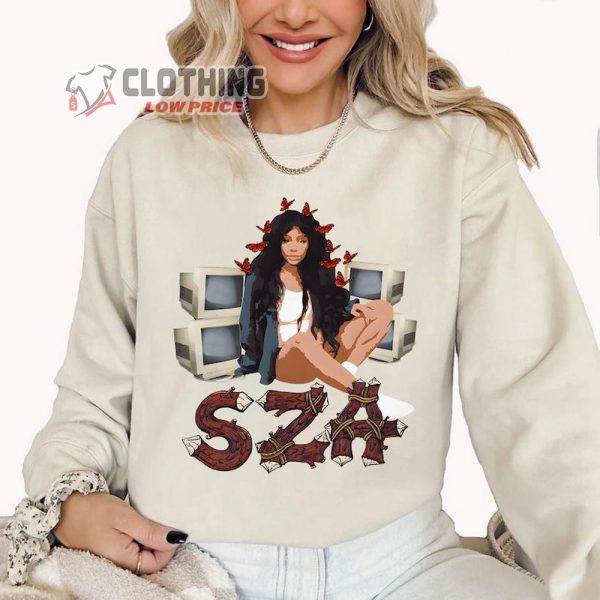 Vintage Sza T-Shirt, Sza Lyrics Sweatshirt, Sza 90S Merch, Sza Tour 2024 Shirt,  Sza Good Days, Sos Concert, Sza Fan Gift