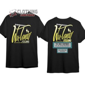 Welcome Wutang Clan Tour 2024 Merch The Saga Continue Las Vegas in 2024 Shirt Wutang Clan Concert 2024 T Shirt