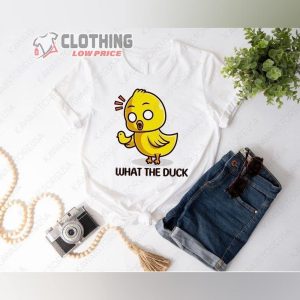 What The Duck T-Shirt, Funny Duck Shirt, Duck Shirt, Duck With Rubber Duck Meme, Humorous Tee, Funny Gift