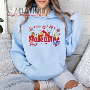 Winnie Valentine Hoodie Funny Disney Winnie The Pooh Sweatshirt 2