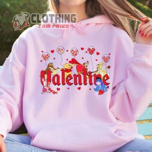 Winnie Valentine Hoodie Funny Disney Winnie The Pooh Sweatshirt 3