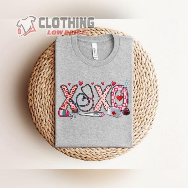 Xoxo Shirt, Xoxo Nurse Shirt, Valentines Day Sweatshirt, Cute Valentines Day Shirt For Nurse