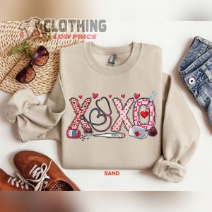 Xoxo Shirt, Xoxo Nurse Shirt, Valentines Day Sweatshirt, Cute Valentines Day Shirt For Nurse