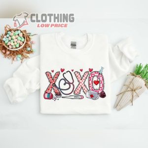 Xoxo Shirt Xoxo Nurse Shirt Valentines Day Sweatshirt Cute Valentines Day Shirt For Nurse 3