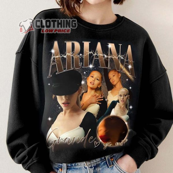 Yes And Ariana Grande Unisex T-Shirt, Grande Tee, Vintage Graphic Ariana Grande Shirt, Yes And Sweatshirt