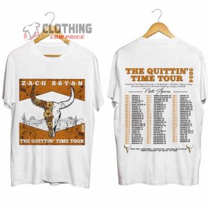 Zach Bryan Western Cowboy Merch, Zach Bryan Country Music Singer Shirt, The Quittin Time 2024 Tour Tee, American Heartbreak T-Shirt
