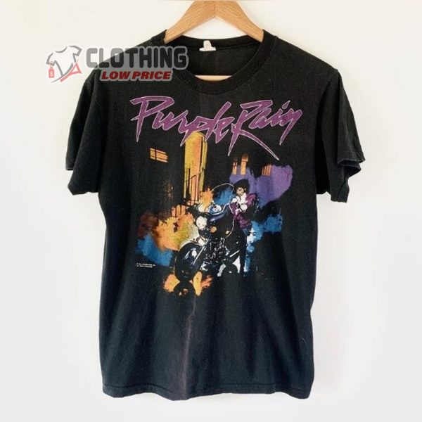 1984 Prince Purple Rain Shirt, Vintage Tour Band 1980s Merch, 1984 Price Purple Rain Tee Gift