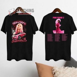 2024 Nicki Minaj Tour T Shirt Nicki Minaj Pink Friday 2 Merch Ra