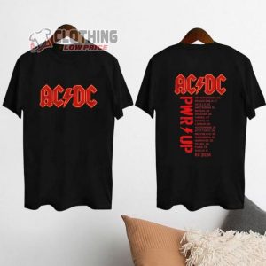 ACDC Band EU 2024 Merch, ACDC Band World Tour 2024 Shirt, Rock Band ACDC Pwr Up Tour 2024 Shirt, ACDC Power Up Tour T-Shirt