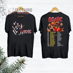 ACDC Band Merch, ACDC Rock Band Tour 2024 Shirt, Vinatge ACDC Pwr Up Tour 2024 T-Shirt