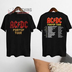 ACDC Band Tour Dates 2024 Merch, ACDC Pwr Up Tour 2024 Shirt, ACDC Tour 2024 Shirt, ACDC Band Fan Shirt, ACDC Power Up Tour T-Shirt