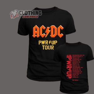 ACDC Rock Tour Dates Europe 2024 Merch, Power up T-Shirt