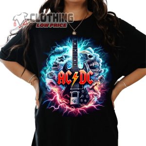 ACDC Us Tour T- Shirt, ACDC Shirt Fan Gifts, ACDC Members Dead Tee, ACDC Album Covers Merch, ACDC Tour Shirt