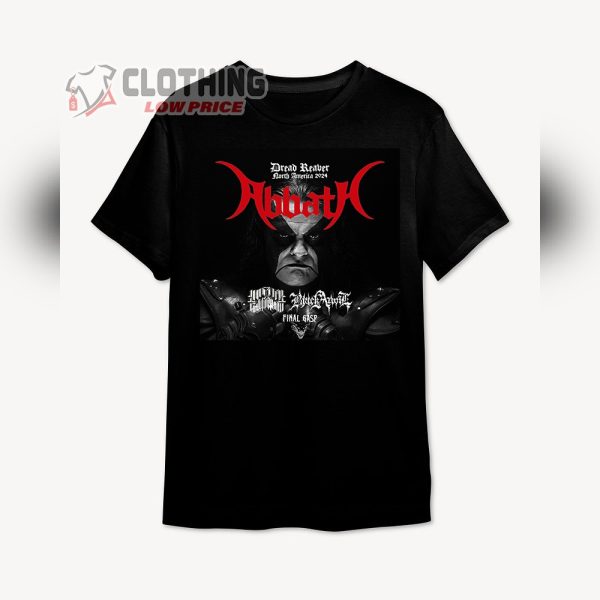 Abbath Dread Reaver Europe 2024 With Toxic Holocaust – Hellripper Unisex T-Shirt