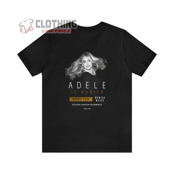 Adele Munich Merch, Adele Concert 2024 Shirt, Adele In Munich Fan Souvenir T-Shirt