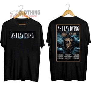 As I Lay Dying US Summer Tour 2024 Merch, As I Lay Dying Shirt, As I Lay Dying Concert 2024 Tee, As I Lay Dying T-Shirt