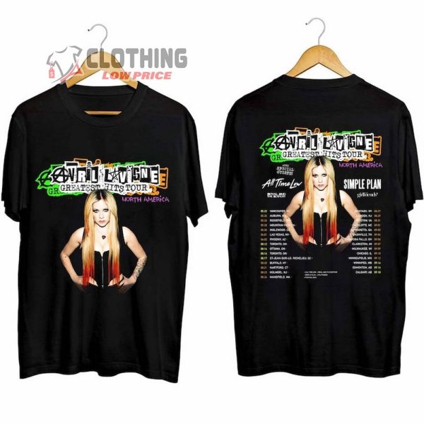 Avril Lavigne Merch, Avril Lavigne Concert 2024 Shirt, Avril Lavigne 2024 Greatest Hits Tour T-Shirt