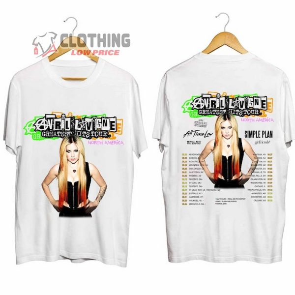 Avril Lavigne Merch, Avril Lavigne Concert 2024 Shirt, Avril Lavigne 2024 Greatest Hits Tour T-Shirt