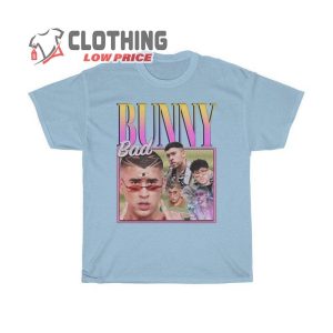 Bad Bunny Homage Shirt, Rapper Hip Hop Style 90S Shirt, Bad Bunny Shirt