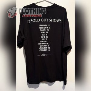 Billy Joel 2024 Madison Square Garden Band Tour Concert Shirt 2024 Tour Black