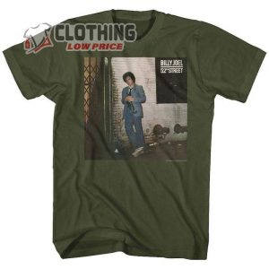 Billy Joel 52Nd Street Military Green Adult T Shirt