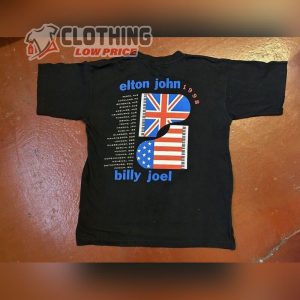 Billy Joel Elton John 2024 Concert Tour Original Pop Rock Band T Shirt 2