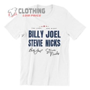 Billy Joel Shirt Rock Tshirt Billy Joel And Stevie Nicks 2024 Tour Tee 3