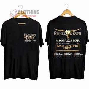 Brooks And Dunn Concert 2024 Merch, Brooks And Dunn Tour Dates 2024 Shirt, Brooks & Dunn Reboot 2024 Tour With Davia Lee Murphy Ernest T-Shirt