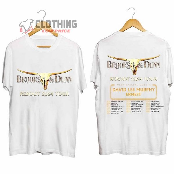 Brooks And Dunn Reboot Tour 2024 Merch, Brooks And Dunn Fan Club Shirt, Brooks And Dunn The Reboot 2024 Tour T-Shirt