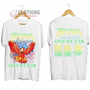 Carlos Santana and Counting Crows Tour 2024 Merch Oneness Tour 2024 Shirt Santana Tour Dates 2024 Tee The Oneness Tour 2024 T Shirt 2