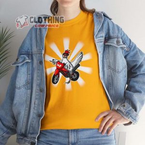 Daredevil Chicken Funny Motorcycle T Shirt Joke Shirt Funny T Shirt April Fool Tee1